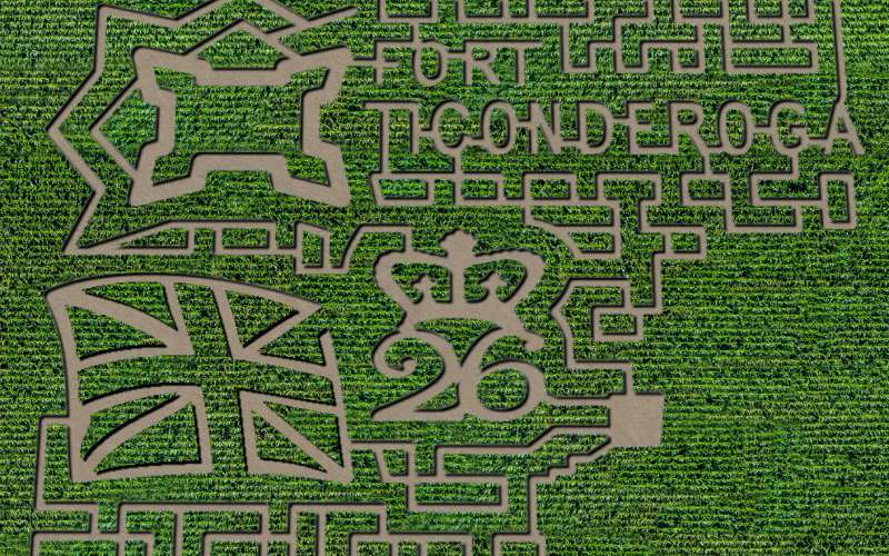 Heroic Corn Maze | Fort Ticonderoga